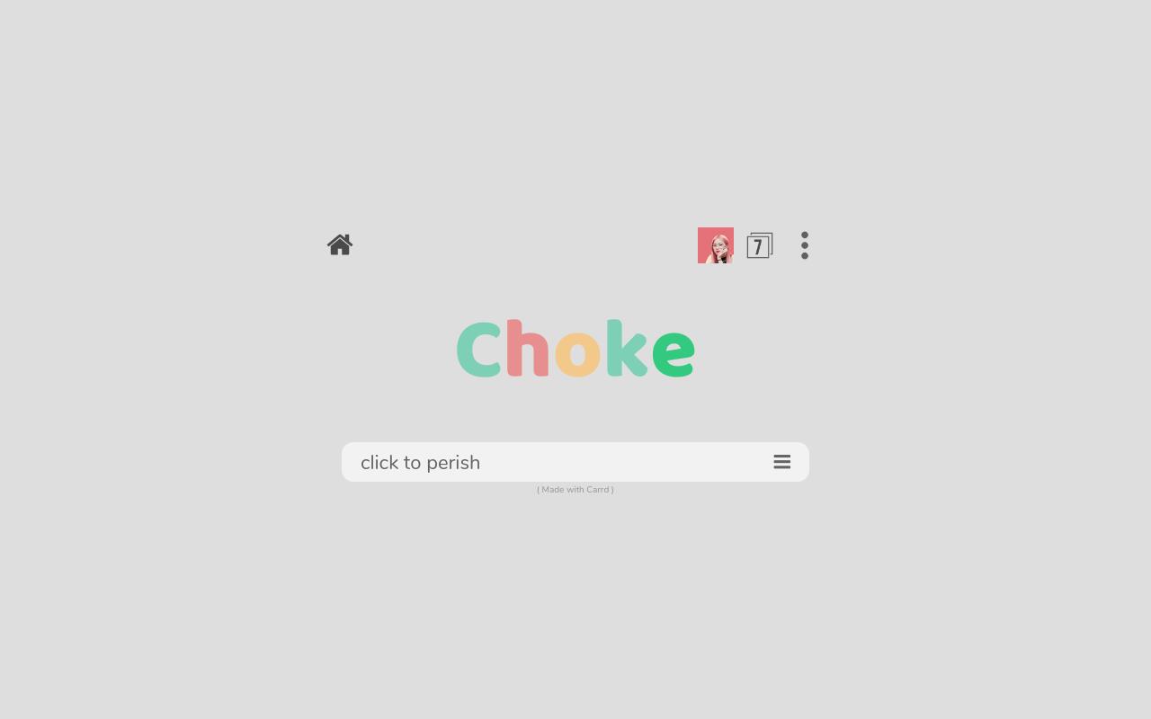 Carrd profile picture for @chokes